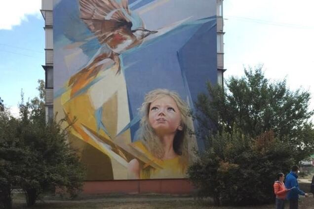 В Киеве появился добрый мурал: фотофакт