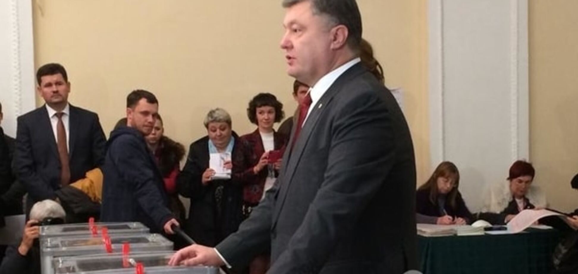 Порошенко признался, за что проголосовал на местных выборах