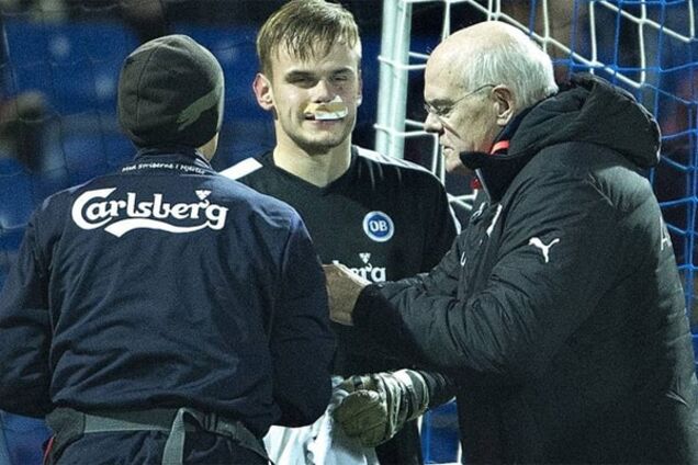 Ишак разбил лицо вратарю 'Динамо': жуткие фото