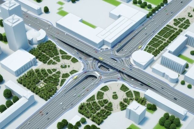 Что построят: киевлянам показали долгожданную трехуровневую развязку на Шулявке