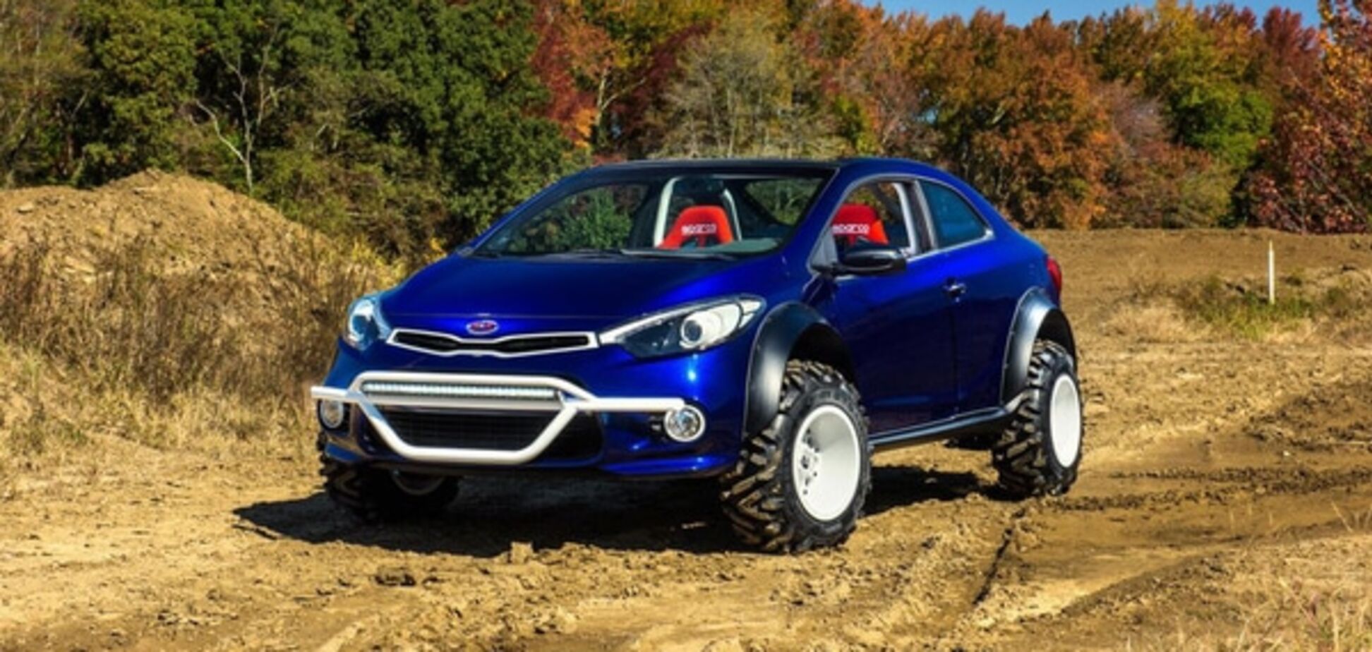 Kia из элегантного купе сделало страшного месителя грязи