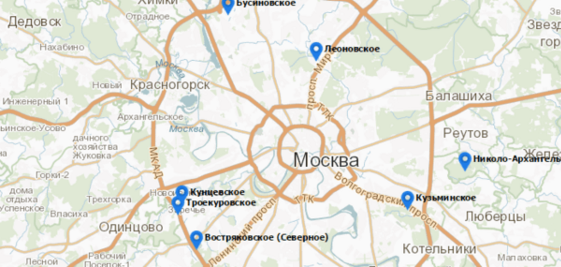 Чорний гумор: влада Москви запустили сайт з панорамами кладовищ