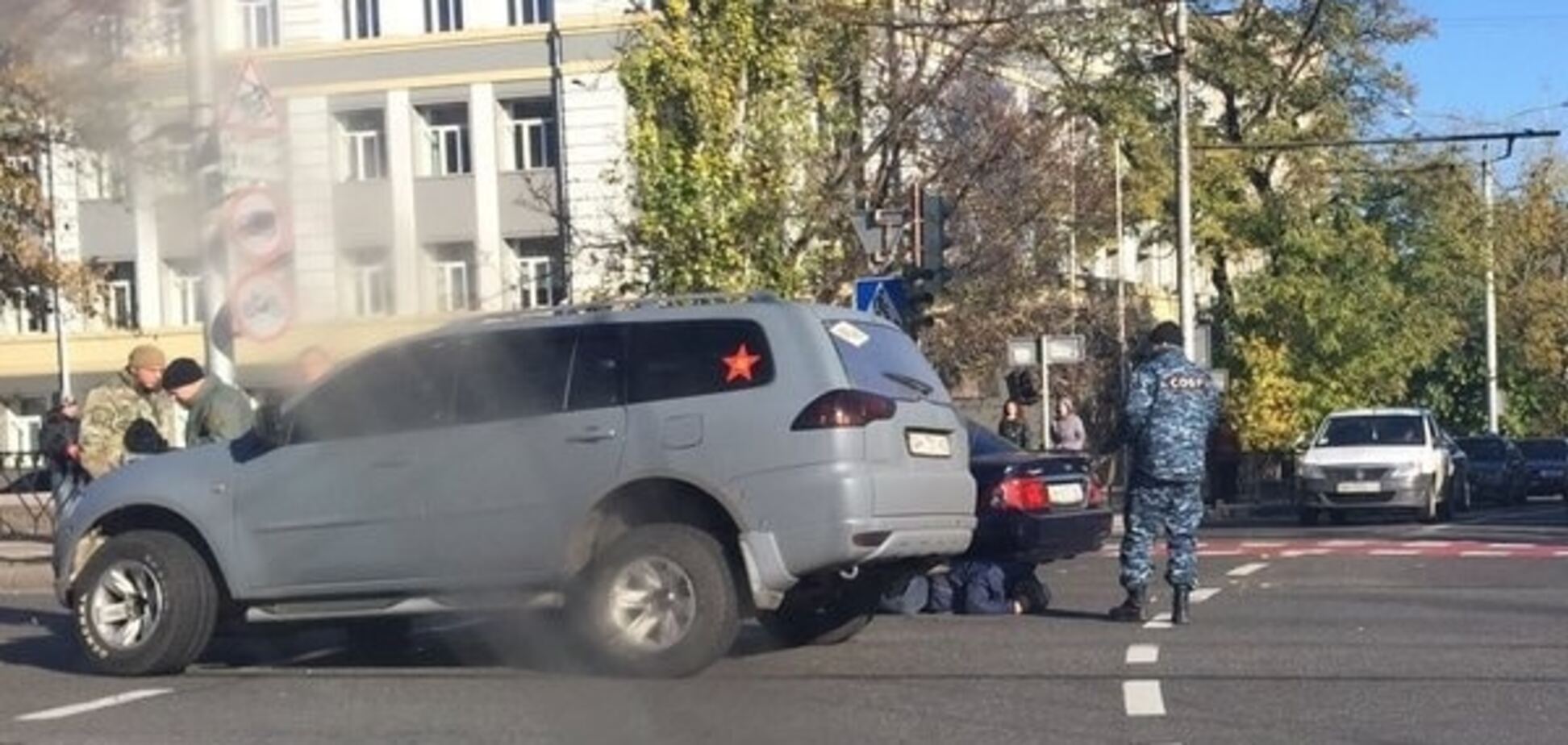 Террористы устроили разборки в центре Донецка