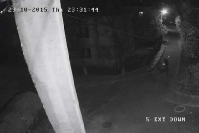 Вибух гранати біля будинку Садового: опубліковано відео