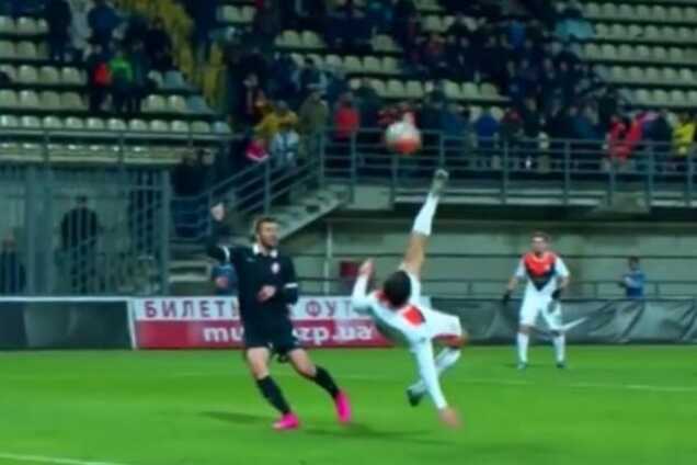 Футболист 'Шахтера' забил фантастический гол бисиклетой
