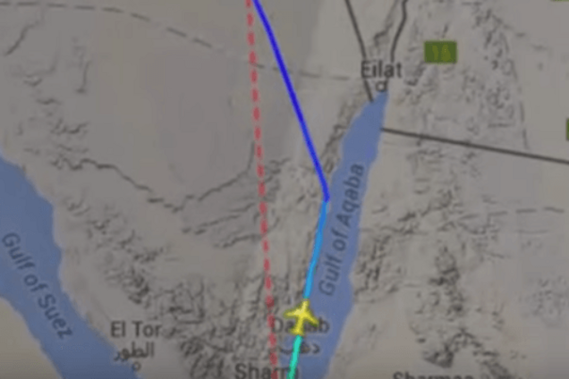 В сети показали схему полета рухнувшего российского самолета: видеофакт