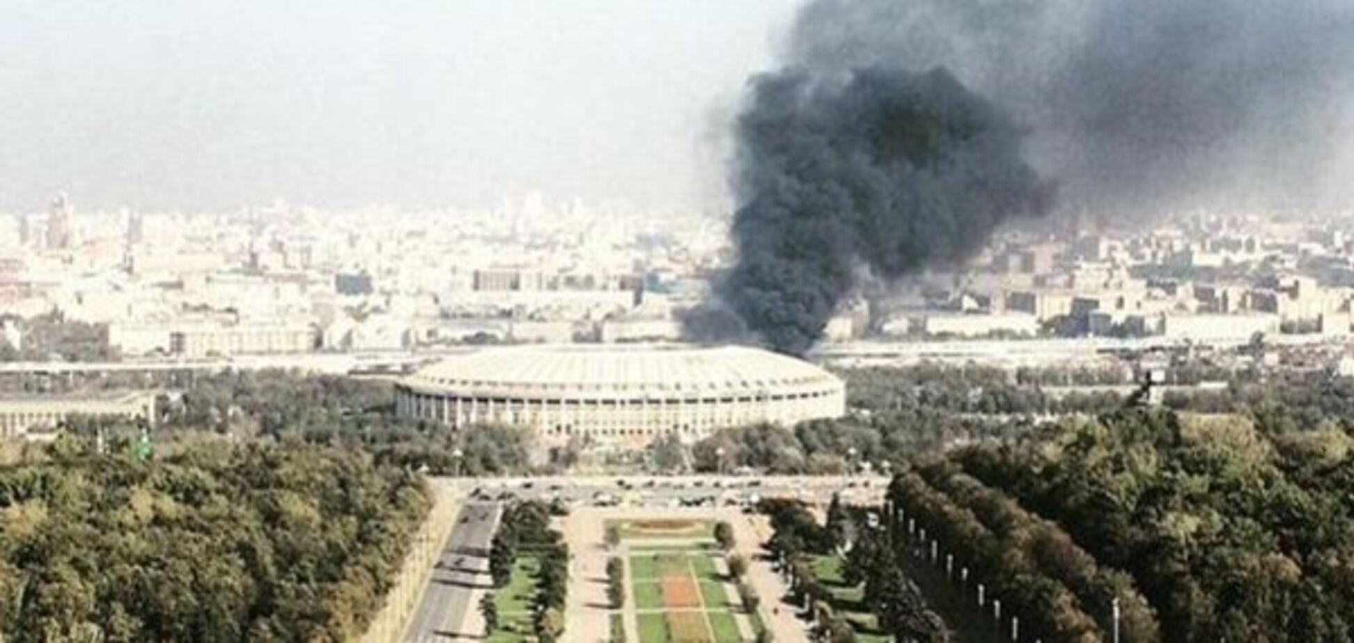 В Москве загорелся главный стадион чемпионата мира-2018