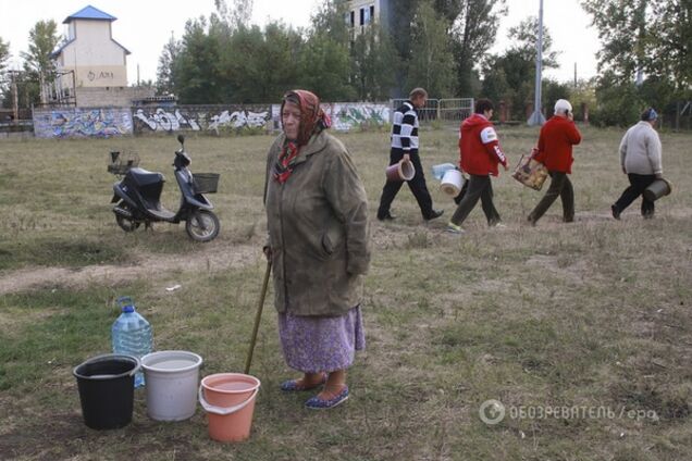 В оккупированном Донецке катастрофические проблемы с водой