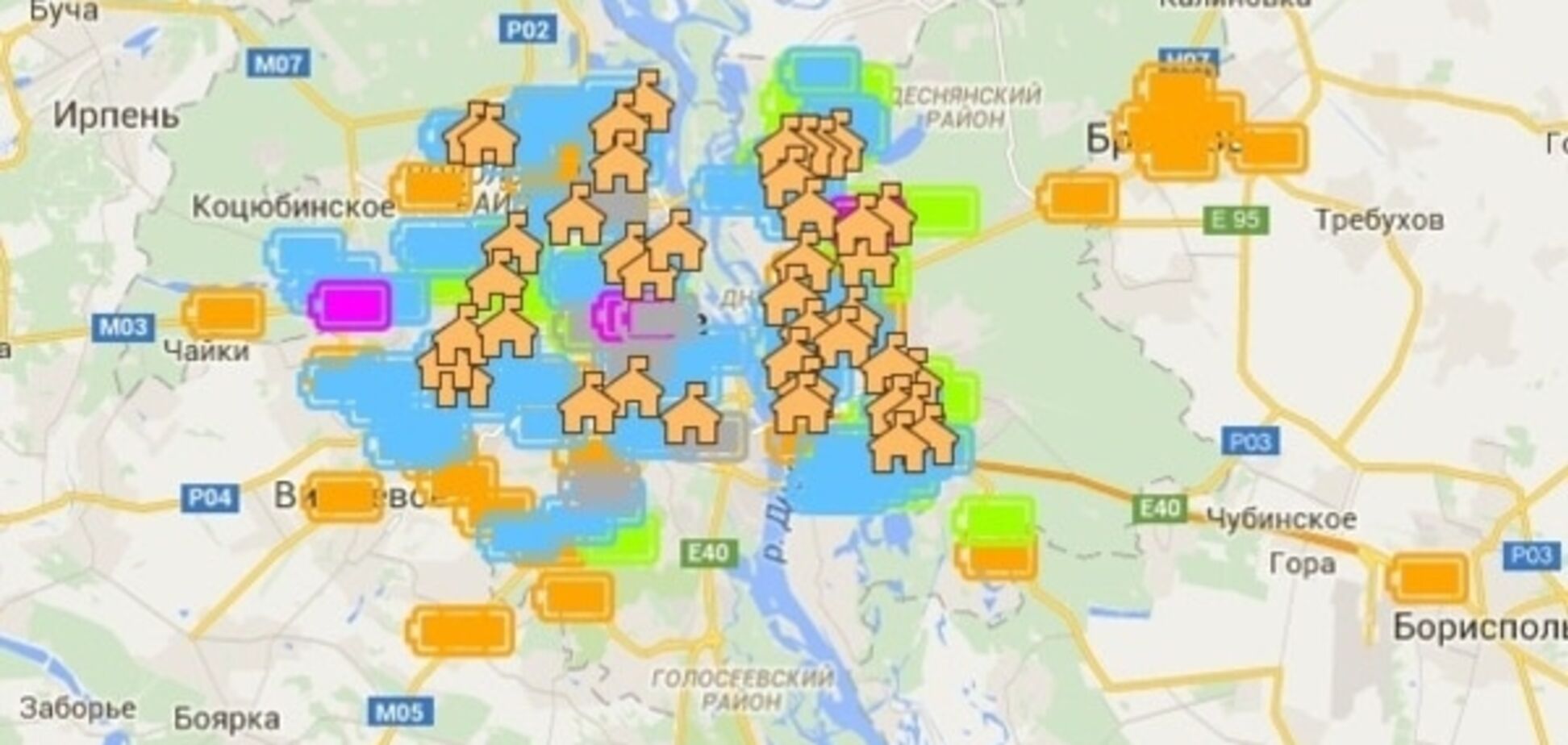 В сети появилась интерактивная карта пунктов сбора отходов в Киеве