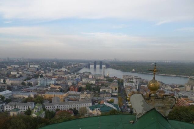 Виды Киева с крыши Андреевской церкви: опубликованы фото