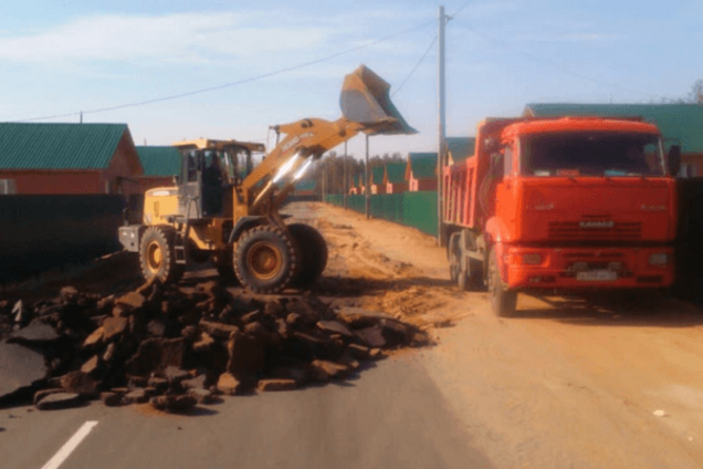 'Потемкинская деревня': в Забайкалье после визита Путина начали снимать асфальт