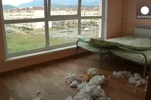 Изуродованная квартира в Олимпийской деревне