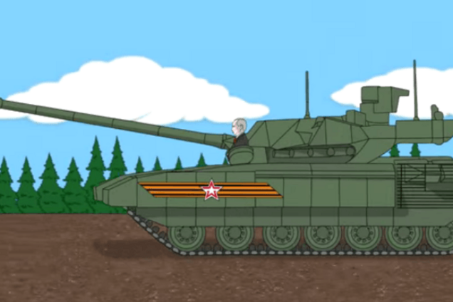 'Путин Вова – чума!' Президент России 'снялся' в мультике. Видеофакт