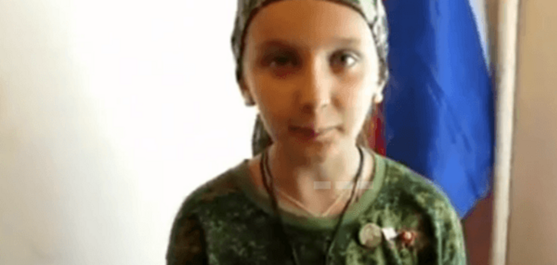 Терорист 'ЛНР' привів воювати свою 10-річну дочку: відеофакт