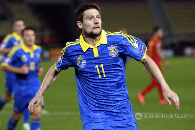 Македония - Украина - 0-2: смотреть видео голов