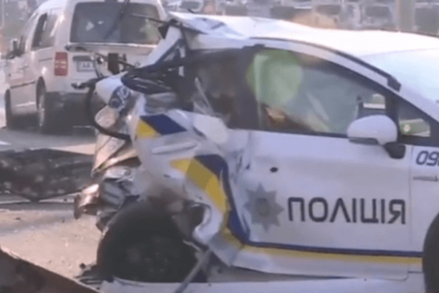 Пьяный лихач снес патрульных: в полиции рассказали подробности ДТП в Киеве