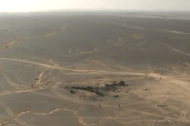 Появилось видео с места падения А-321 с высоты птичьего полета