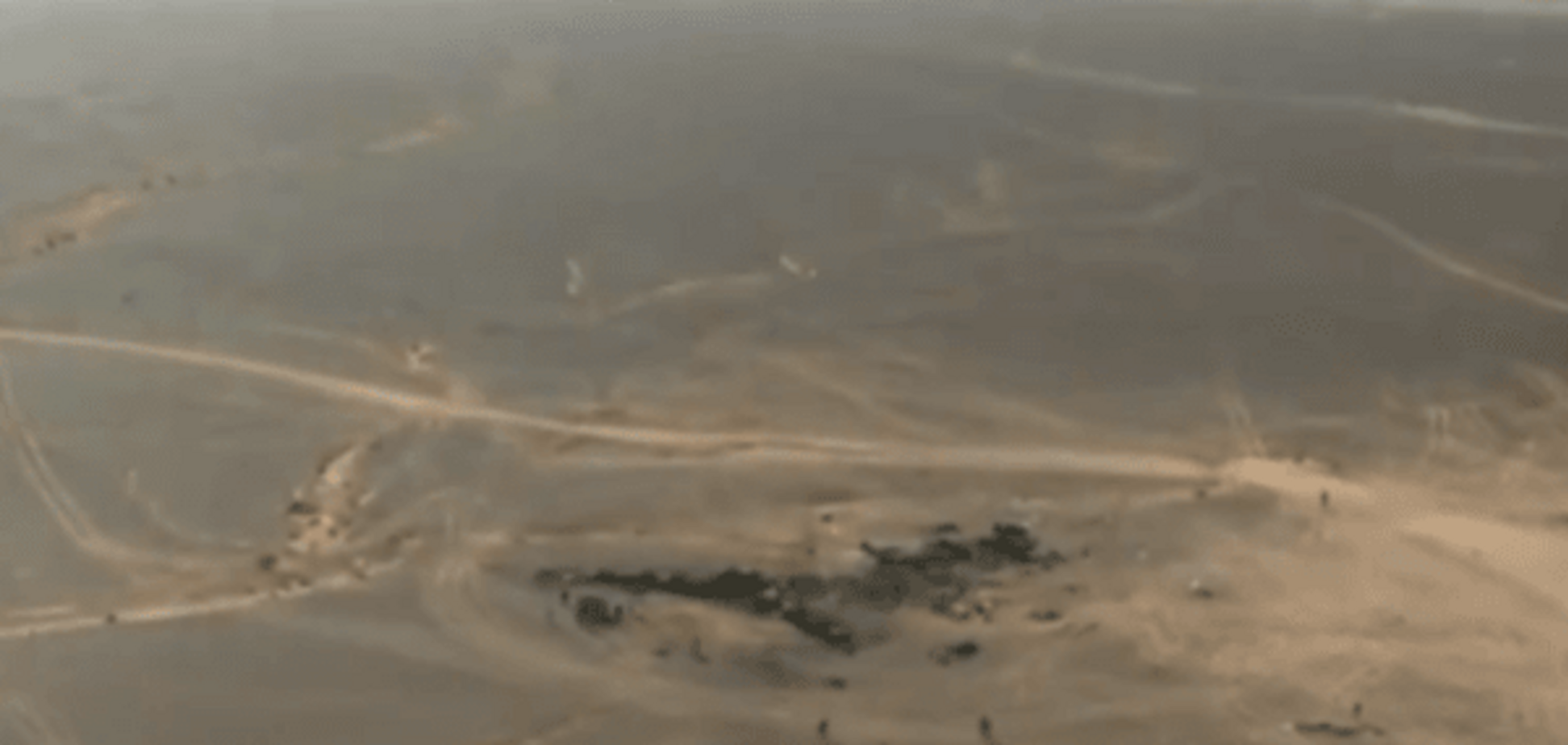 З'явилося відео з місця падіння А-321 з висоти пташиного польоту