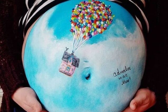 Потрясающие фото бодиарта, выполненного на телах будущих мам