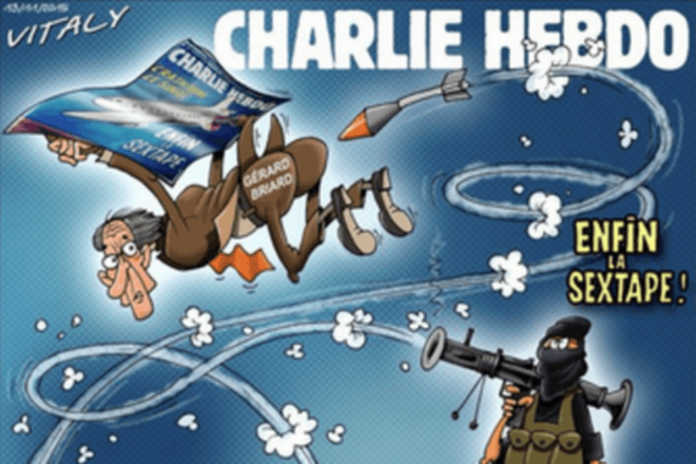 'Это вам за Шарли': 'сочувствующие' россияне придумали обложку Charlie Hebdo. Фотофакт