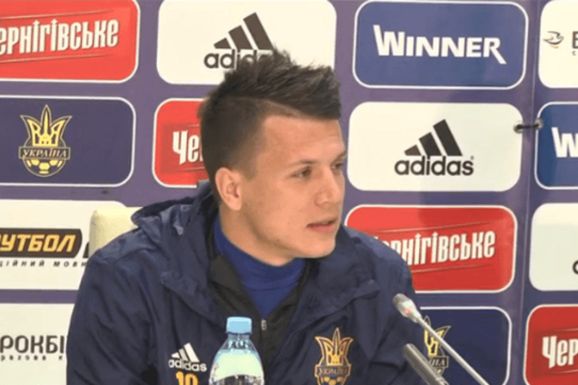 Коноплянка разыграл переводчика и журналистов перед матчем со Словенией: забавное видео