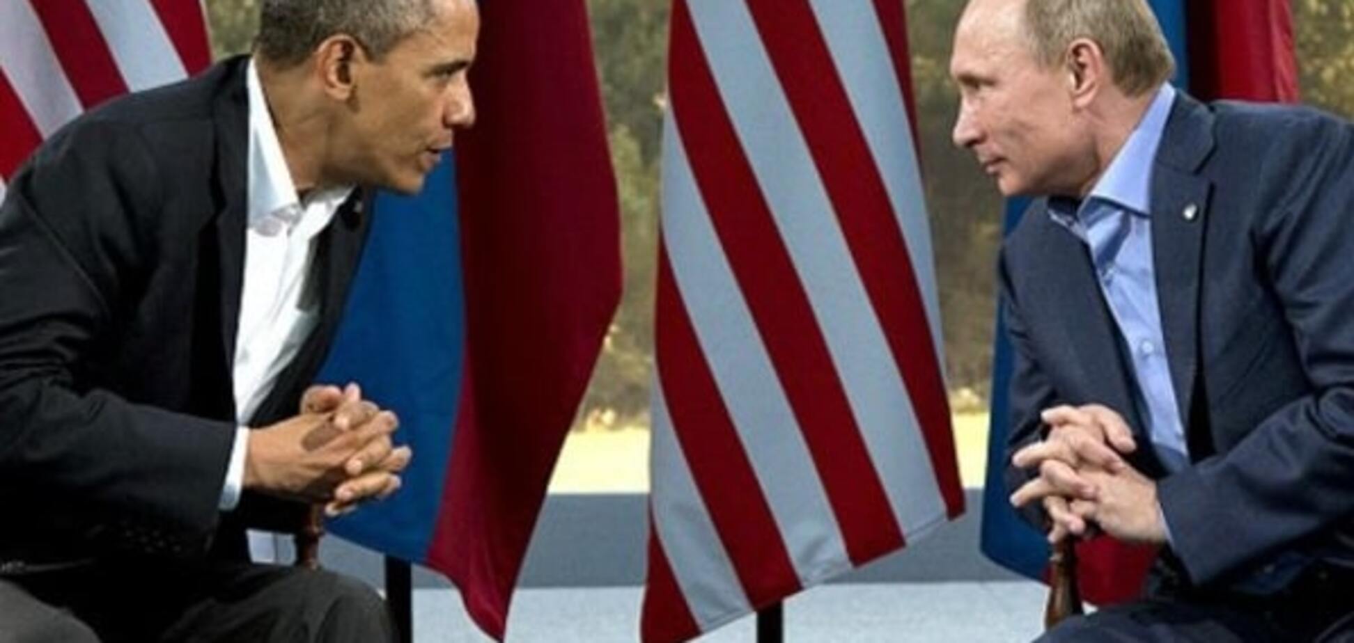 Обама на встрече с Путиным