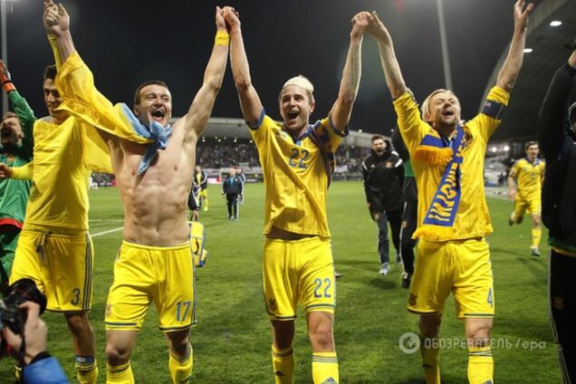 Сборная Украины впервые в истории вышла на чемпионат Европы