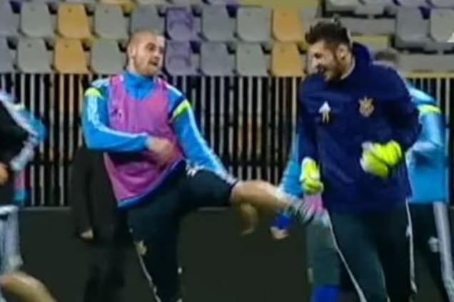 Ракицкий устроил 'разборки' на тренировке сборной Украины