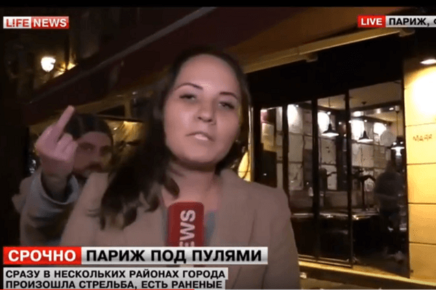 'Lifenews – пи*арасы': в Париже испортили прямой эфир кремлевскому каналу