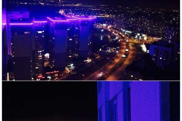 Эффект электросварки: киевлянин пожаловался на мощное освещение элитного ЖК