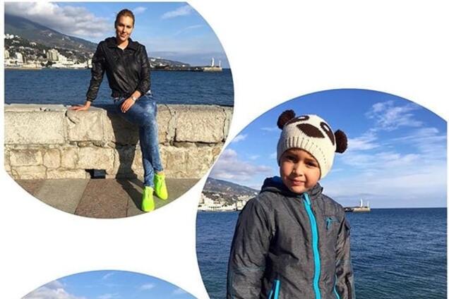 Похудевшая Клочкова отдохнула с сыном в осеннем Крыму: опубликованы фото