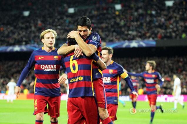 'Барселона' разгромила 'Рому' с теннисным счетом