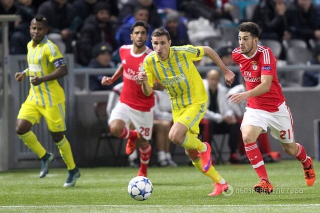 Астана - Бенфика - 2-2: видео-обзор матча