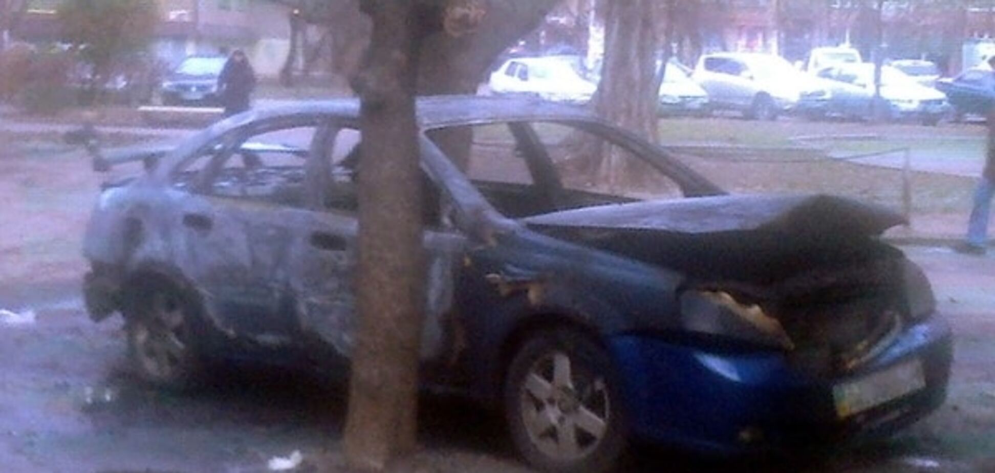 В Киеве ночью подожгли автомобиль