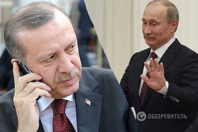 'Его сейчас нет': у Путина признались о звонке Эрдогана