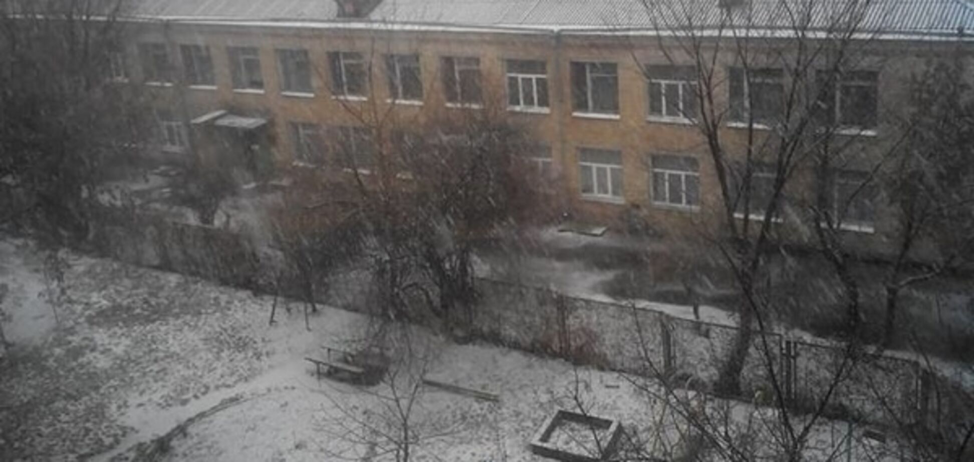 В Киеве выпал первый снег: опубликованы фото