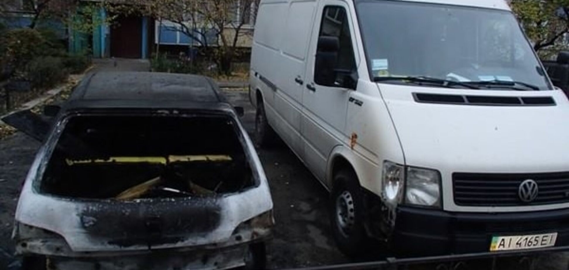В Киеве ночью подожгли автомобиль