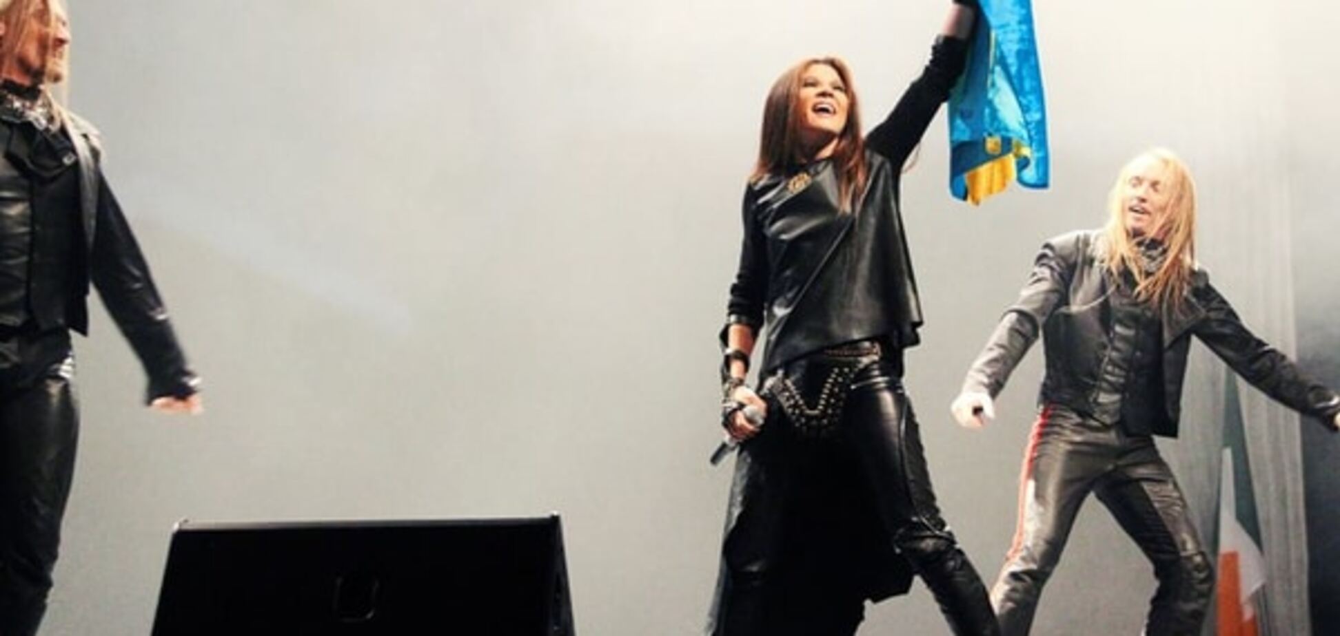Руслана выступила в Люксембурге на фоне видеоряда с Майдана