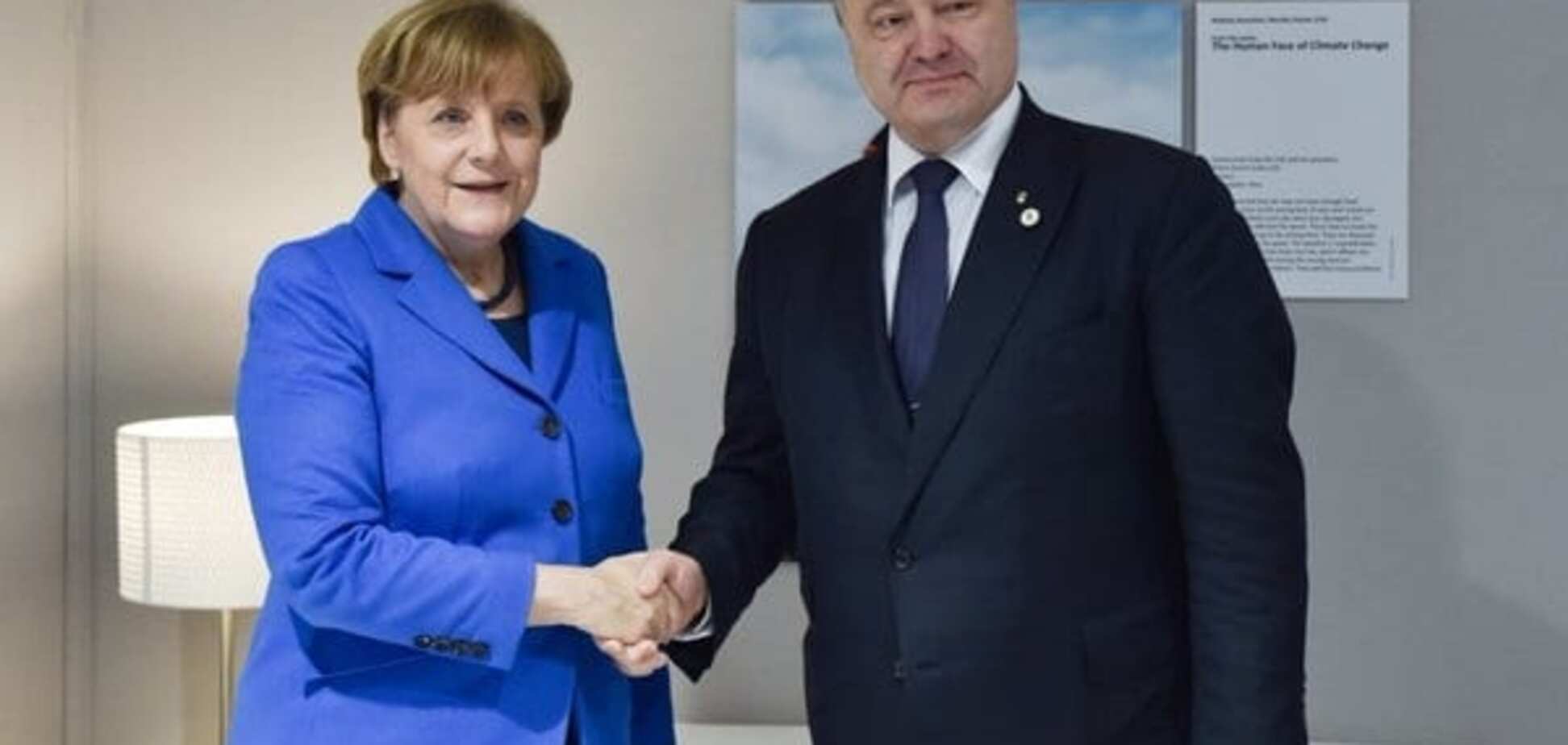 Порошенко сообщил подробности встречи с Меркель