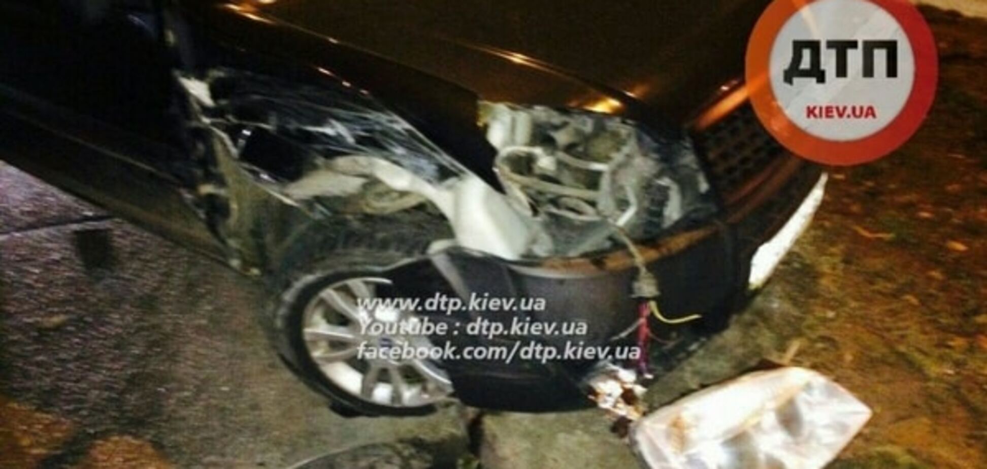 Очередное ДТП в Киеве: 'Москвич' ударил Fiat и перевернулся