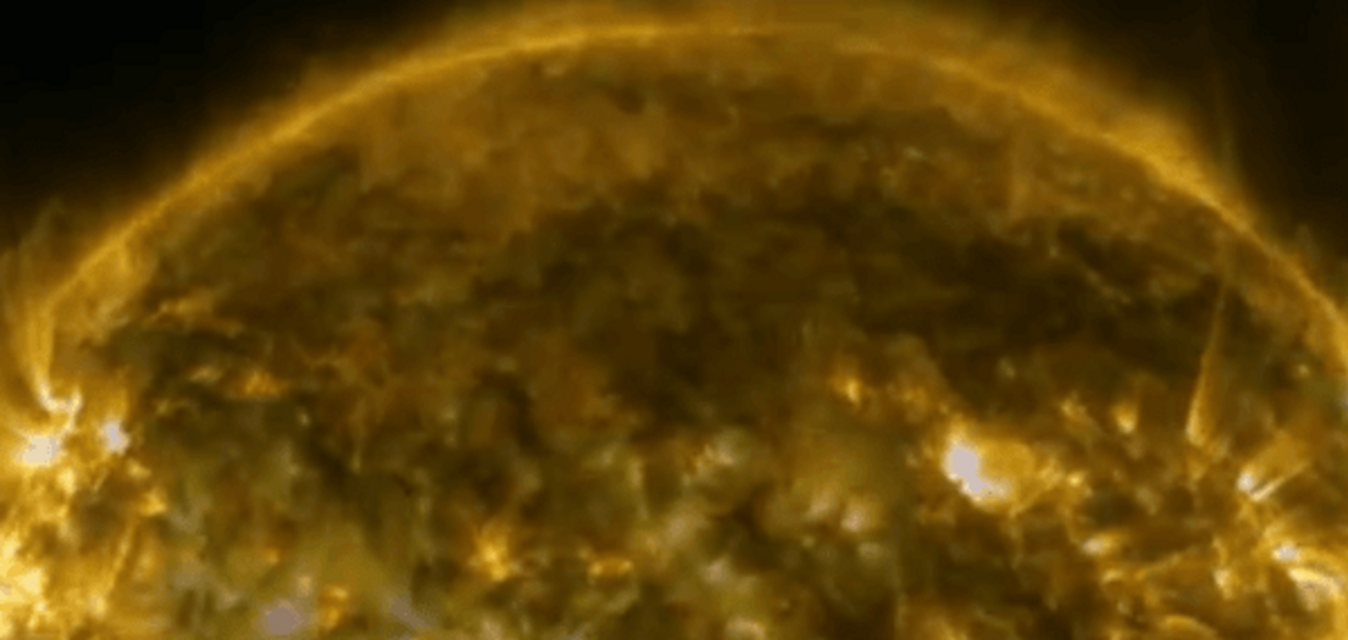 NASA показало захватывающие кадры поверхности солнца