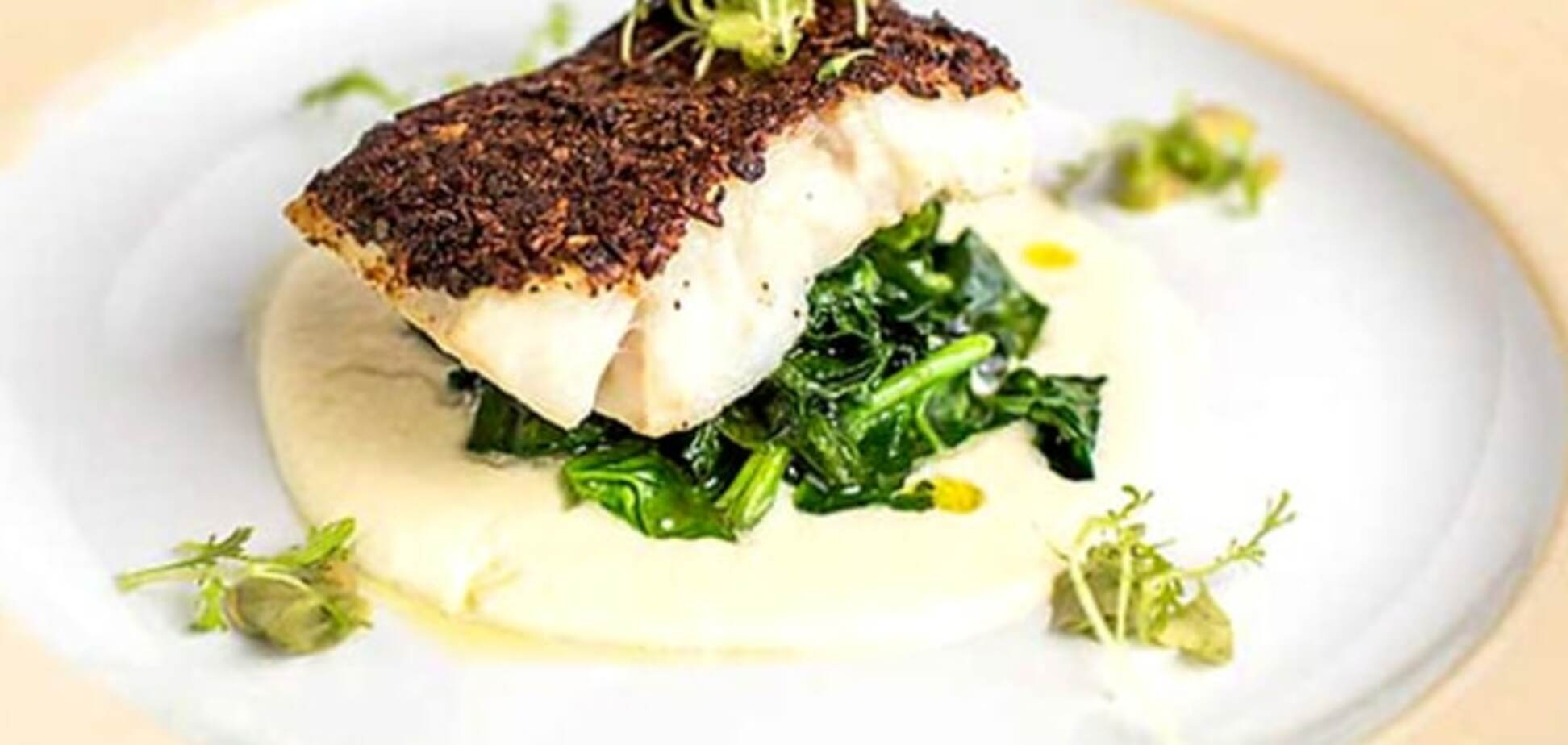 Филе трески со шпинатом: рецепт блюда от шеф-повара
