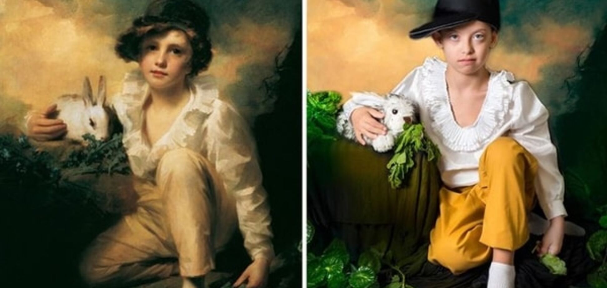 Дети с синдромом Дауна воссоздали шедевры живописи: 18 потрясающих фото