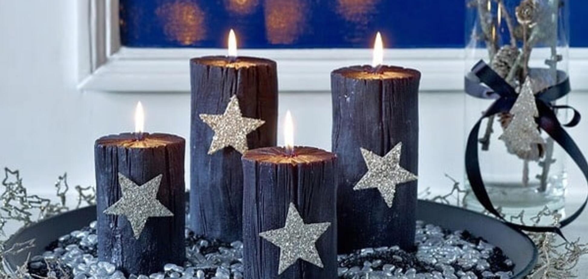 Как украсить свечи к Новому году: 15 восхитительных идей