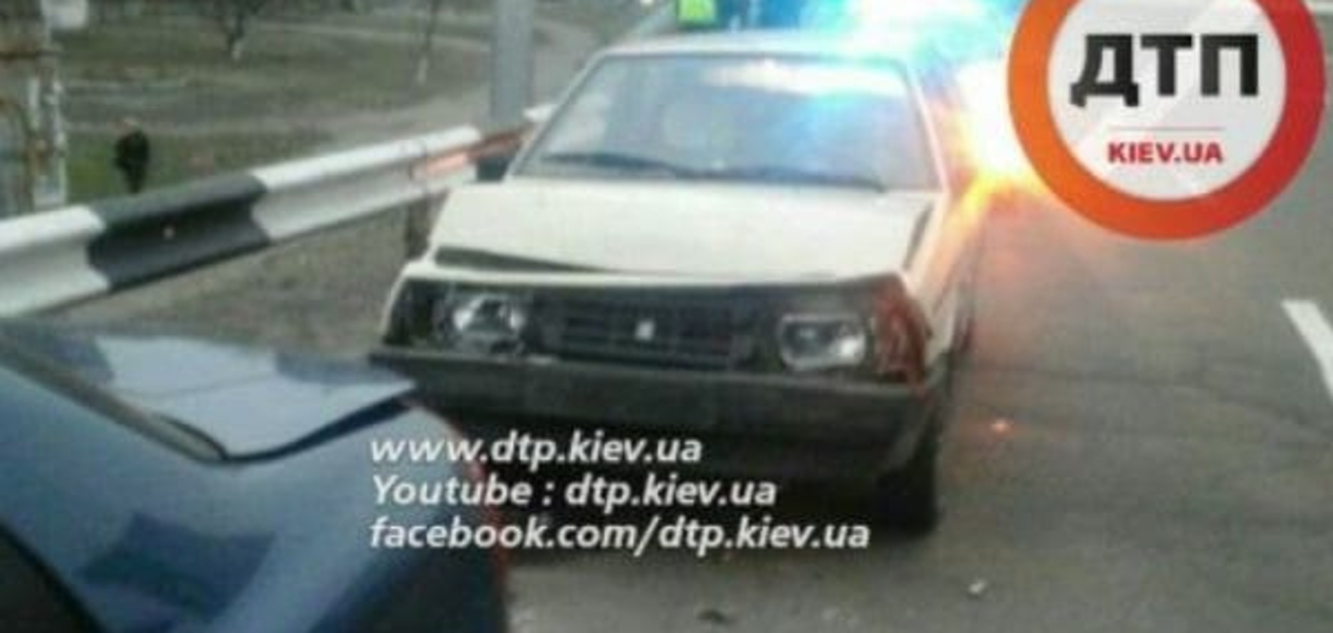 В Киеве нетрезвый водитель ВАЗ устроил масштабное ДТП