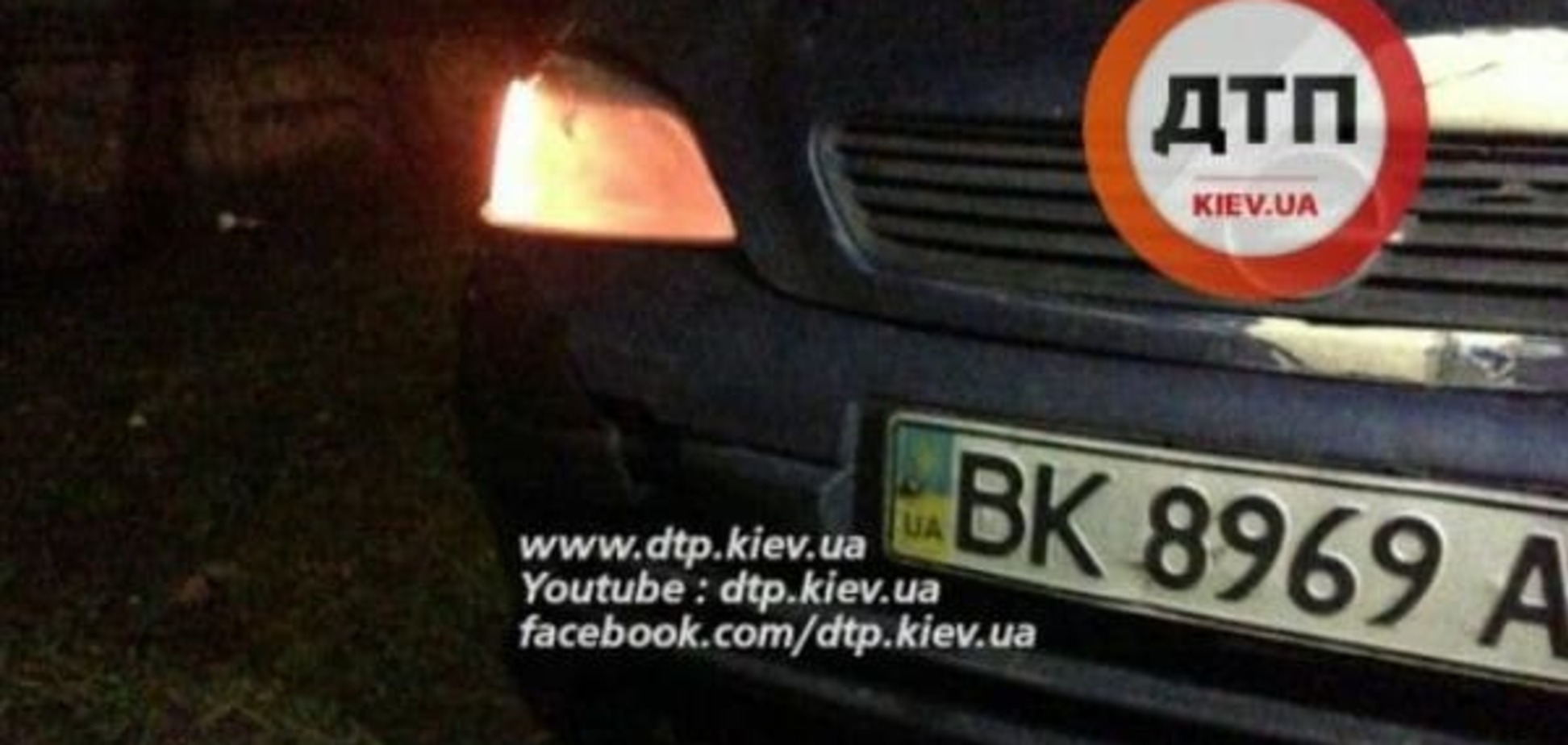 В Киеве нетрезвый водитель уснул, пытаясь скрыться после аварии