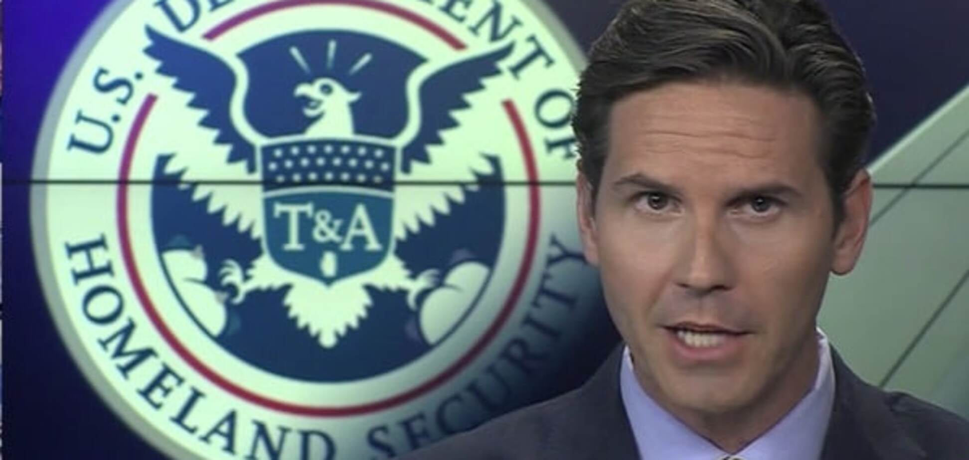 NBC показал в эфире пикантный флаг Министерства безопасности США с женскими прелестями