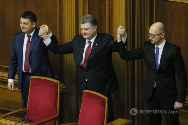 'Кина не будет?': соцсети о заявлении Порошенко, Яценюка и Гройсмана