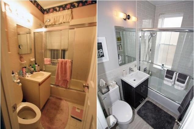 До и после ремонта: невероятные превращения ванных комнат