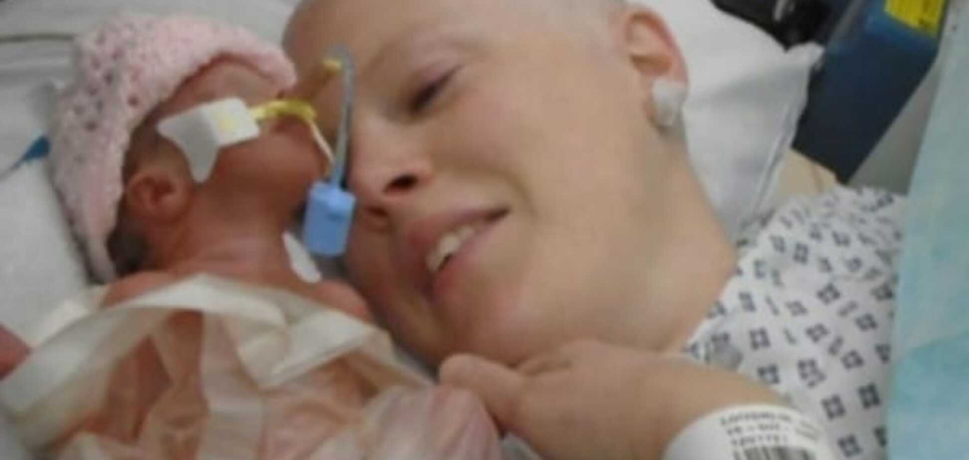 Больная раком груди отказалась от лечения ради беременности и родила здоровую девочку